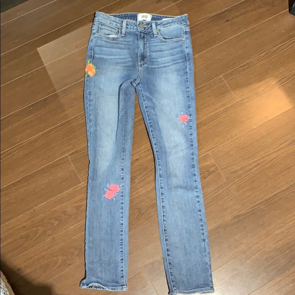 High rise skinny Jean- embroidered
